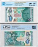Scotland 100 Pounds Sterling Banknote, 2021, P-135, UNC, Commemorative, Polymer, TAP 60-70 Authenticated