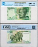South Africa 10 Rand Banknote, 2023 ND, P-148, UNC, TAP 60-70 Authenticated
