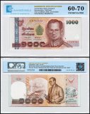 Thailand 1,000 Baht Banknote, 2005 ND, P-115a.3, UNC, TAP 60-70 Authenticated
