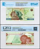 Uzbekistan 5,000 Som Banknote, 2021, P-88, UNC, TAP 60-70 Authenticated
