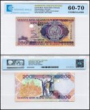 Vanuatu 200 Vatu Banknote, 1995 ND, P-8c, UNC, TAP 60-70 Authenticated