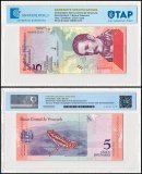 Venezuela 5 Bolivar Soberano Banknote, 2018, P-102a, Used, TAP Authenticated