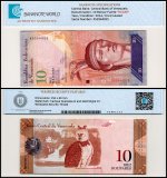 Venezuela 10 Bolivar Fuerte Banknote, 2014, P-90e, UNC, Radar Serial #X52944925, TAP Authenticated