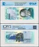 Venezuela 10,000 Bolivar Fuerte Banknote, 2016-2017, P-98, Used, TAP Authenticated
