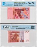 West African States - Guinea-Bissau 1,000 Francs Banknote, 2017, P-915Sq, UNC, TAP 60-70 Authenticated