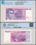 Yugoslavia 500 Dinara Banknote, 1992, P-113, Used, TAP Authenticated