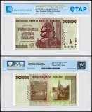 Zimbabwe 200 Million Dollars Banknote, 2008, P-81, UNC, TAP Authenticated