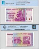 Zimbabwe 500 Million Dollars Banknote, 2008, P-82, UNC, Series AA, Radar Serial #AA7831387, TAP Authenticated