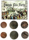 The Boston Tea Party, 3 Coin Set, Album, w/ COA