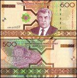 Turkmenistan 500 Manat Banknote, 2005, P-19, UNC