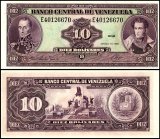 Venezuela 10 Bolivares Banknote, 1986, P-61a, UNC