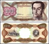 Venezuela 100 Bolivares Banknote, 1992, P-66d, UNC