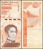 Venezuela 50,000 Bolivar Soberano Banknote, 2019, P-111a, UNC