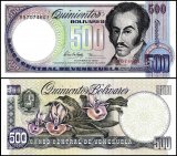 Venezuela 500 Bolivares Banknote, 1998, P-67f, UNC