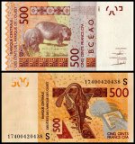 West African States - Guinea-Bissau 500 Francs Banknote, 2017, P-919Sf, UNC