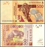 West African States - Ivory Coast 500 Francs Banknote, 2023, P-119Al, UNC