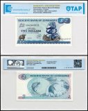 Zimbabwe 2 Dollars Banknote, 1994, P-1c, UNC, TAP Authenticated