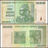 Zimbabwe 1 Billion Dollars Banknote, 2008, P-83, Used