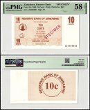 Zimbabwe 10 Cents Bearer Cheque, 2006, P-35s, Specimen, PMG 58