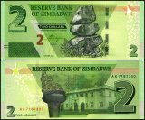 Zimbabwe 2 Dollars Banknote, 2019, P-101, UNC