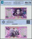 Lesotho 50 Maloti Banknote, 2013, P-23b, UNC, TAP 60 - 70 Authenticated