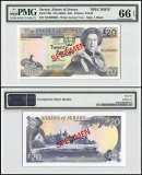 Jersey 20 Pounds Banknote, 2000 ND, P-29s, Specimen, PMG 66