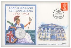 15.98 gram 1994 300th Annv of Bank of England .925 Silver Proof Coin FDC w/ CoA - Royal Mint