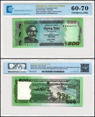 Bangladesh 500 Taka Banknote, 2019, P-58i, UNC, TAP 60-70 Authenticated
