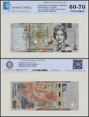 Bahamas 1/2 Dollar Banknote, 2019, P-WA77, UNC, TAP 60-70 Authenticated