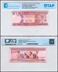 Afghanistan 1 Afghani Banknote, 2002, P-64, UNC, TAP Authenticated