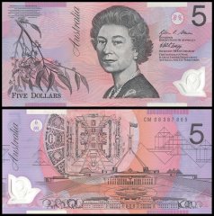 Australia 5 Dollars Banknote, 2008, P-57f, UNC, Polymer