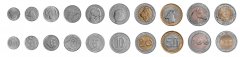 Algeria 1/4 - 200 Dinar 10 Pieces Coin Set, 2012-2018, Animals, Mint