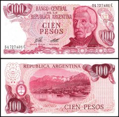 Argentina 100 Pesos Banknote, 1976 ND, P-302a.1, UNC