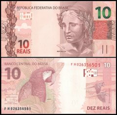 Brazil 10 Reais Banknote, 2010, P-254c, UNC