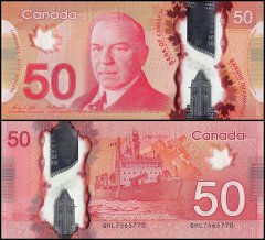 Canada 50 Dollars Banknote, 2012, P-109b, UNC