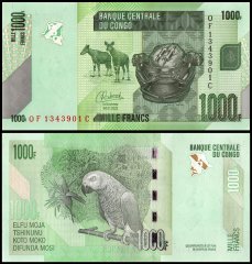 Congo Democratic Republic 1,000 Francs Banknote, 2022, P-101d, UNC