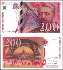 France 200 Francs Banknote, 1996, P-159b, UNC
