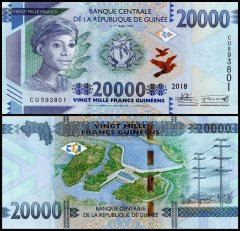 Guinea 20,000 Francs Banknote, 2018, P-50a.2, UNC
