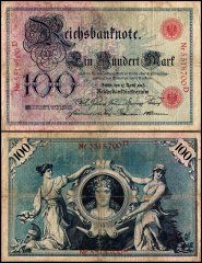 Germany 100 Mark Banknote, 1903, P-22, Used