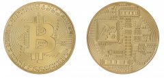 Gold Plated Bitcoin Token