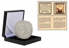 Hand of God: Medieval Silver Hand Heller Coin (Black Box, Small), w/ COA