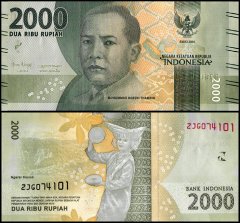 Indonesia 2,000 Rupiah Banknote, 2019, P-155d, UNC