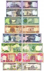 Iraq 50-50,000 Dinars 8 Pieces Banknote Set, 2003-2021, P-90-103, UNC