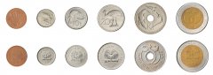 Papua New Guinea 2 Toea - 2 Kina 6 Pieces Coin Set, 1975-2021, KM #2-51, Mint