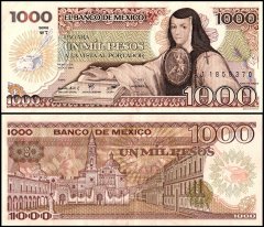 Mexico 1,000 Pesos Banknote, 1984, P-81a.27, UNC, Series WT