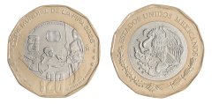 Mexico 20 Pesos Coin, 2026, Mint, Commemorative - 2026 FIFA World Cup (Guadalajara)