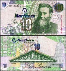 Northern Ireland 10 Pounds Sterling Banknote, 2005, P-206, UNC