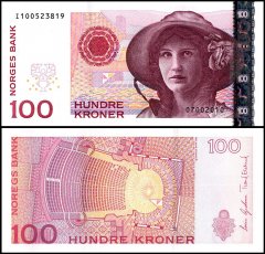 Norway 100 Kroner Banknote, 2006, P-49c, UNC