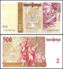 Portugal 500 Escudos Banknote, 1997, P-187a.3, UNC