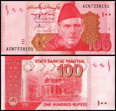Pakistan 100 Rupees Banknote, 2022, P-48q, UNC